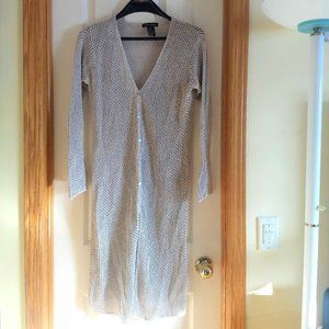 vintage 90s NWOT knit crochet long cardigan